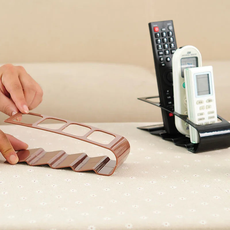 4-Compartment Remote Control & Desktop Organizer | Multi-Purpose Desk Storage Holder