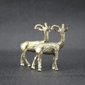 Vintage Brass Goat Figurine | Handmade Desktop Décor & Tea Pet Ornament