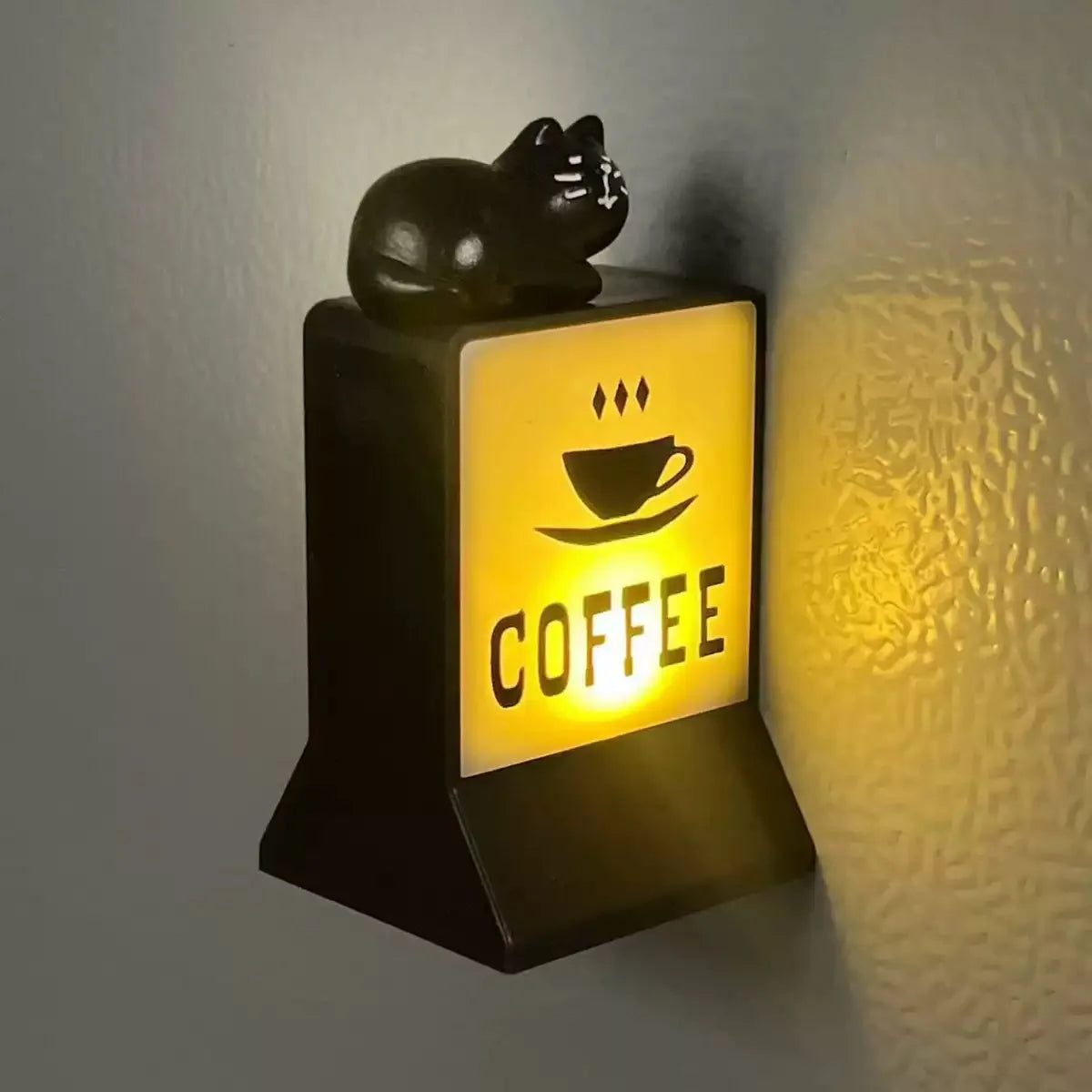 Retro Coffee Corner Light-Up Fridge Magnet | Vintage Coffee Shop Retro Coffee Corner Decoration