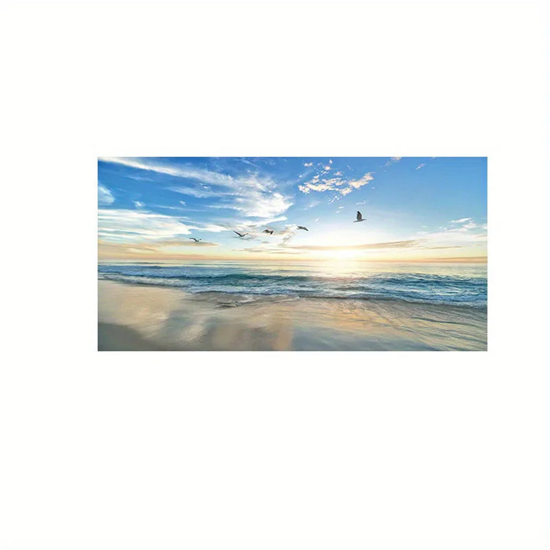 Beach Sunset Wall Art Posters Large Landscape Canvas Painting Print Nordic Wall Decoration Picture For Home Decor