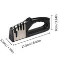 4-Stage Kitchen Knife Sharpener | Professional Manual Knife Sharpening Tool with Non-Slip Base