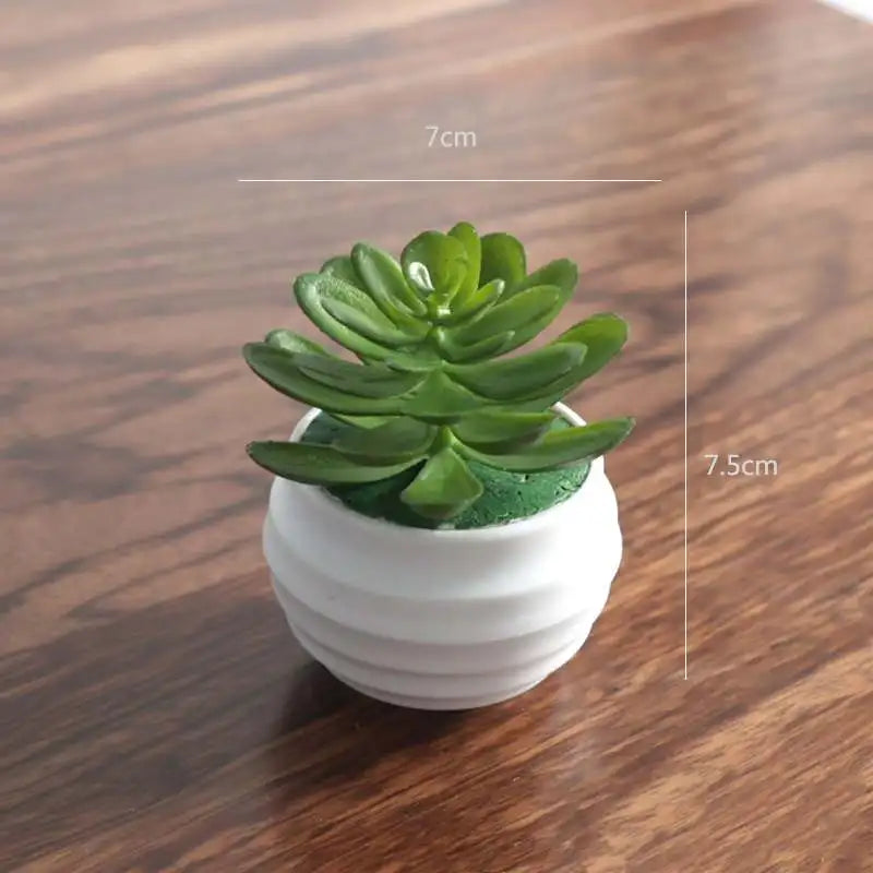 Artificial Bonsai Plant with Pot | Mini Faux Tree & Flower Décor for Home, Office & Table
