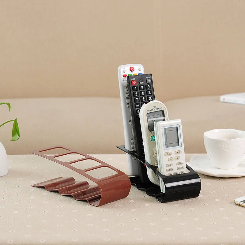 4-Compartment Remote Control & Desktop Organizer | Multi-Purpose Desk Storage Holder